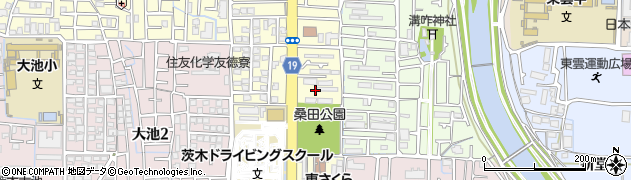 大阪府茨木市桑田町15周辺の地図