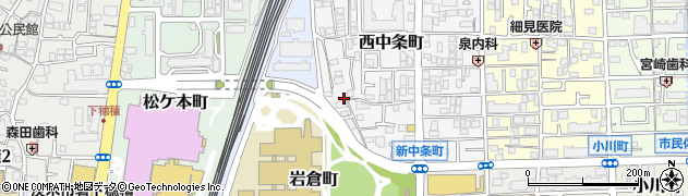大阪府茨木市西中条町8周辺の地図