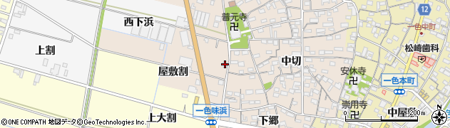 愛知県西尾市一色町味浜屋敷割2周辺の地図