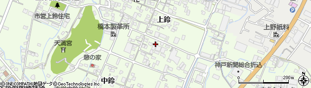 兵庫県姫路市四郷町上鈴254周辺の地図