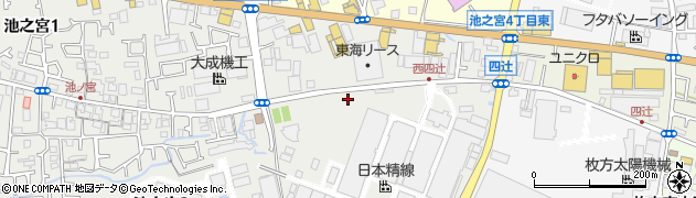 大阪府枚方市池之宮4丁目周辺の地図