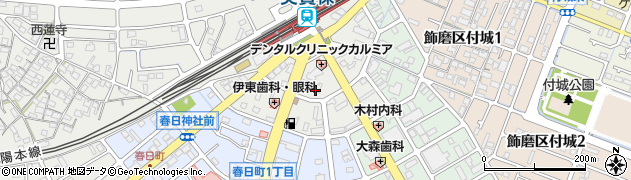 兵庫県姫路市飾磨区英賀保駅前町周辺の地図