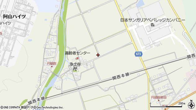〒518-1314 三重県伊賀市円徳院の地図
