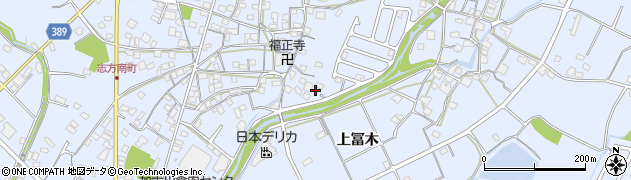 兵庫県加古川市志方町上冨木609周辺の地図