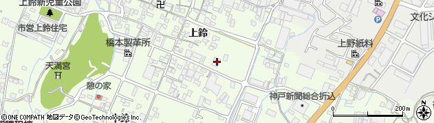 兵庫県姫路市四郷町上鈴284周辺の地図