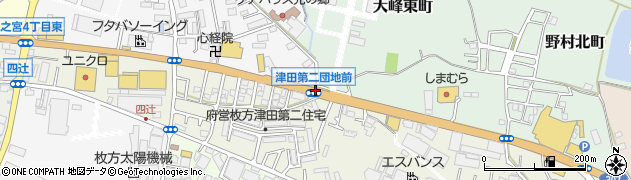 津田第二団地前周辺の地図