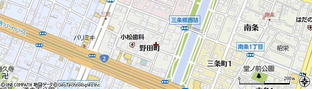 兵庫県姫路市飾磨区野田町83周辺の地図