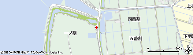 愛知県西尾市一色町細川（四番割下）周辺の地図
