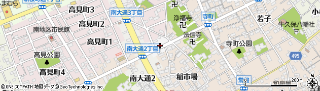 愛知県豊川市美和通周辺の地図