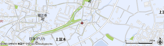 兵庫県加古川市志方町上冨木526周辺の地図