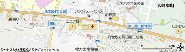 コーナンＰＲＯ枚方大峰店周辺の地図