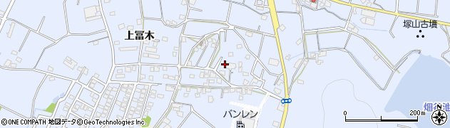 兵庫県加古川市志方町上冨木162周辺の地図