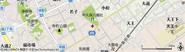 愛知県豊川市牛久保町常盤163周辺の地図