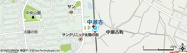 中瀬古駅周辺の地図