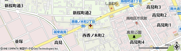 株式会社やまや　新桜町店周辺の地図