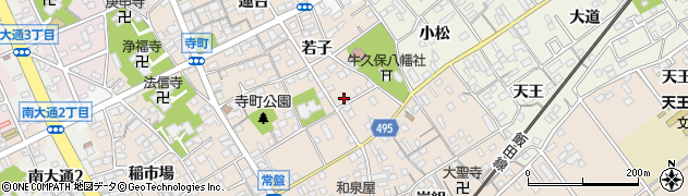 愛知県豊川市牛久保町若子12周辺の地図