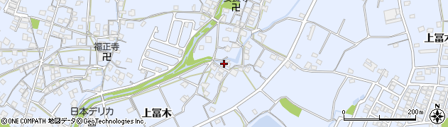 兵庫県加古川市志方町上冨木524周辺の地図