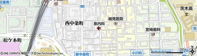泉内科医院周辺の地図