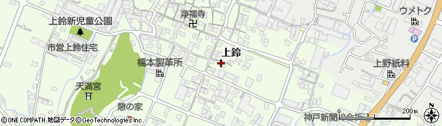 兵庫県姫路市四郷町上鈴240周辺の地図