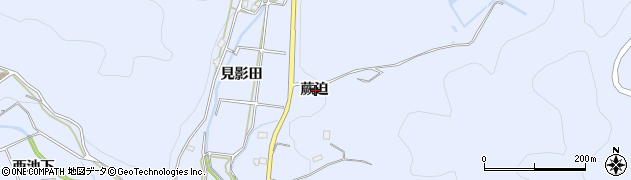 愛知県西尾市西幡豆町蕨迫周辺の地図
