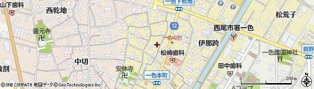 愛知県西尾市一色町一色（上屋敷）周辺の地図
