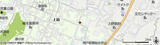 兵庫県姫路市四郷町上鈴305周辺の地図