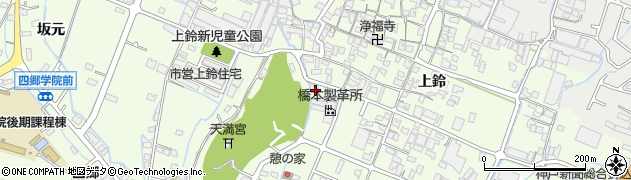 兵庫県姫路市四郷町上鈴232周辺の地図