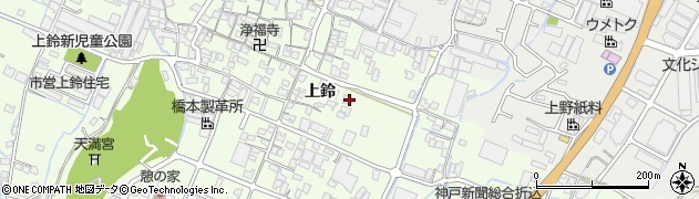 兵庫県姫路市四郷町上鈴24周辺の地図