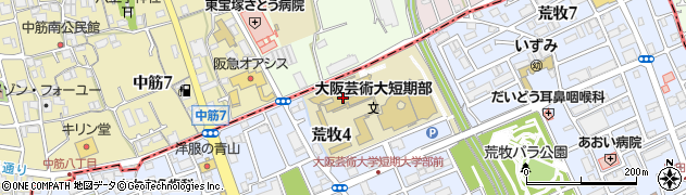 大阪芸術大学短期大学部　伊丹学舎周辺の地図