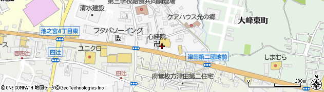キリン堂　枚方大峰店周辺の地図