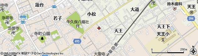 愛知県豊川市牛久保町常盤3周辺の地図