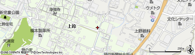 兵庫県姫路市四郷町上鈴304周辺の地図