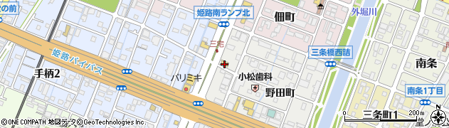 兵庫県姫路市飾磨区野田町177周辺の地図