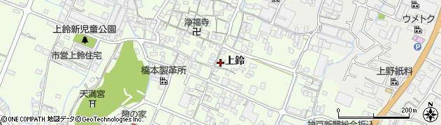 兵庫県姫路市四郷町上鈴288周辺の地図