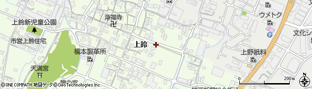 兵庫県姫路市四郷町上鈴290周辺の地図