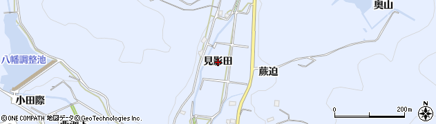 愛知県西尾市西幡豆町（見影田）周辺の地図