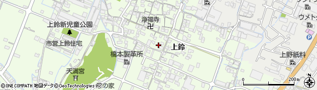 兵庫県姫路市四郷町上鈴221周辺の地図