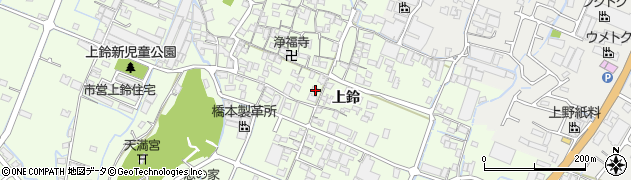 兵庫県姫路市四郷町上鈴223周辺の地図