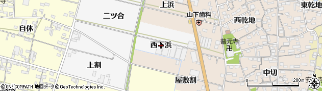 愛知県西尾市一色町赤羽（西下浜）周辺の地図
