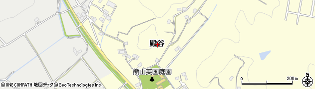 岡山県赤磐市殿谷周辺の地図