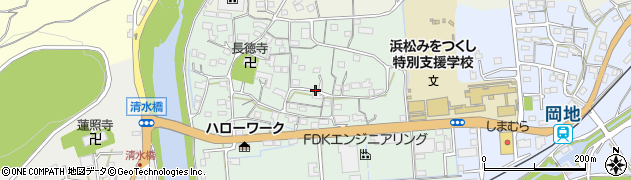 静岡県浜松市浜名区細江町広岡周辺の地図