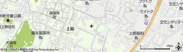 兵庫県姫路市四郷町上鈴302周辺の地図