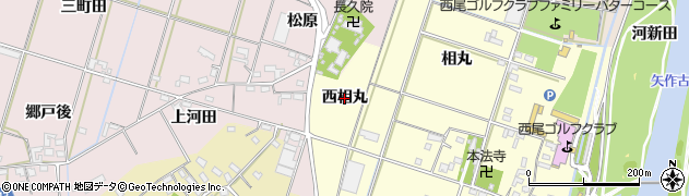 愛知県西尾市一色町大塚（西相丸）周辺の地図