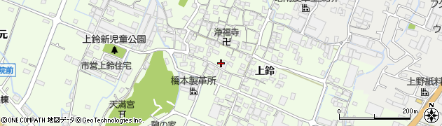 兵庫県姫路市四郷町上鈴215周辺の地図