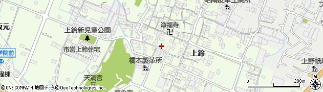 兵庫県姫路市四郷町上鈴216周辺の地図