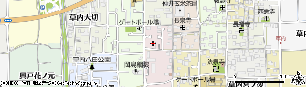 京都府京田辺市草内西垣内周辺の地図
