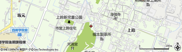 兵庫県姫路市四郷町上鈴4周辺の地図