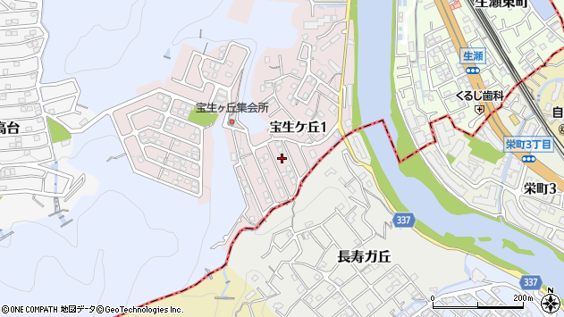 〒669-1112 兵庫県西宮市宝生ケ丘の地図