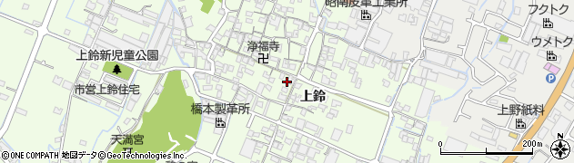 兵庫県姫路市四郷町上鈴201周辺の地図