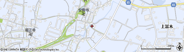 兵庫県加古川市志方町上冨木327周辺の地図